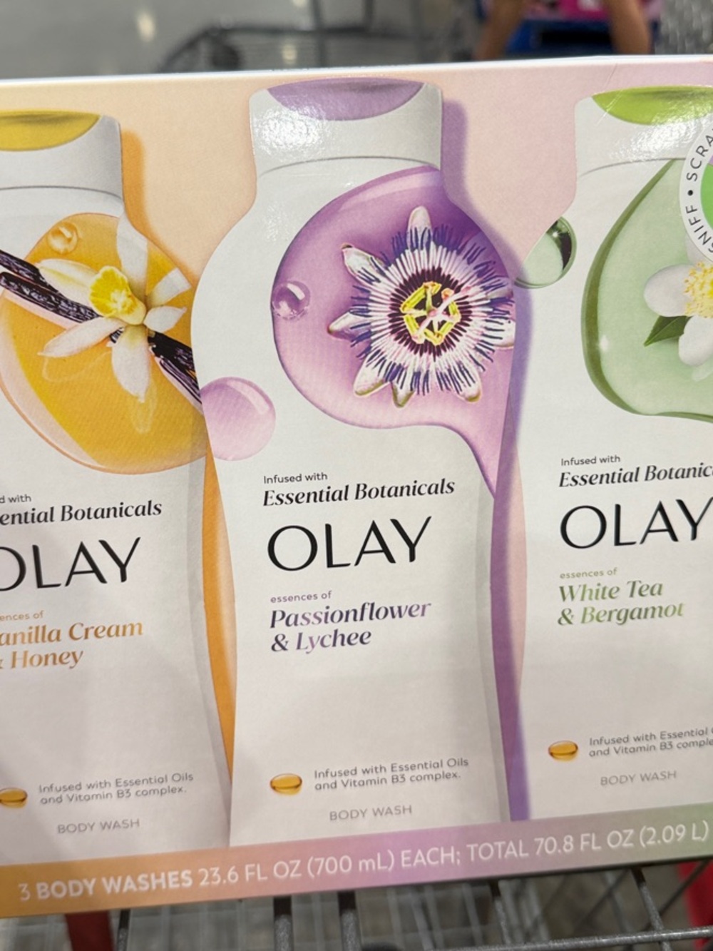 OLAY Body Wash Variety Pack - Purple, Yellow, Green
